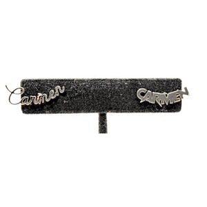 Carmen Name Earrings‎ Script Silver Tone Ear Climber Personalized